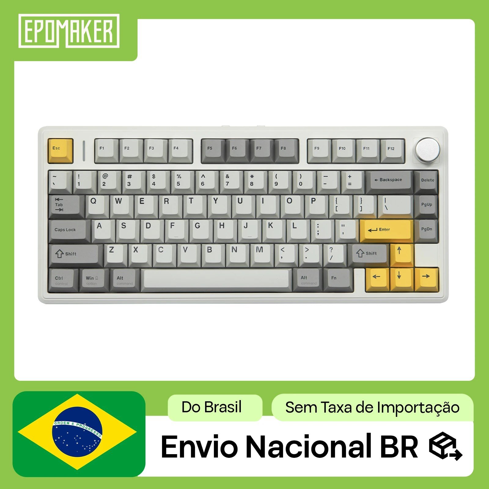 😱 Teclado Mecânico Epomaker TH80 V2 75% Sem fio