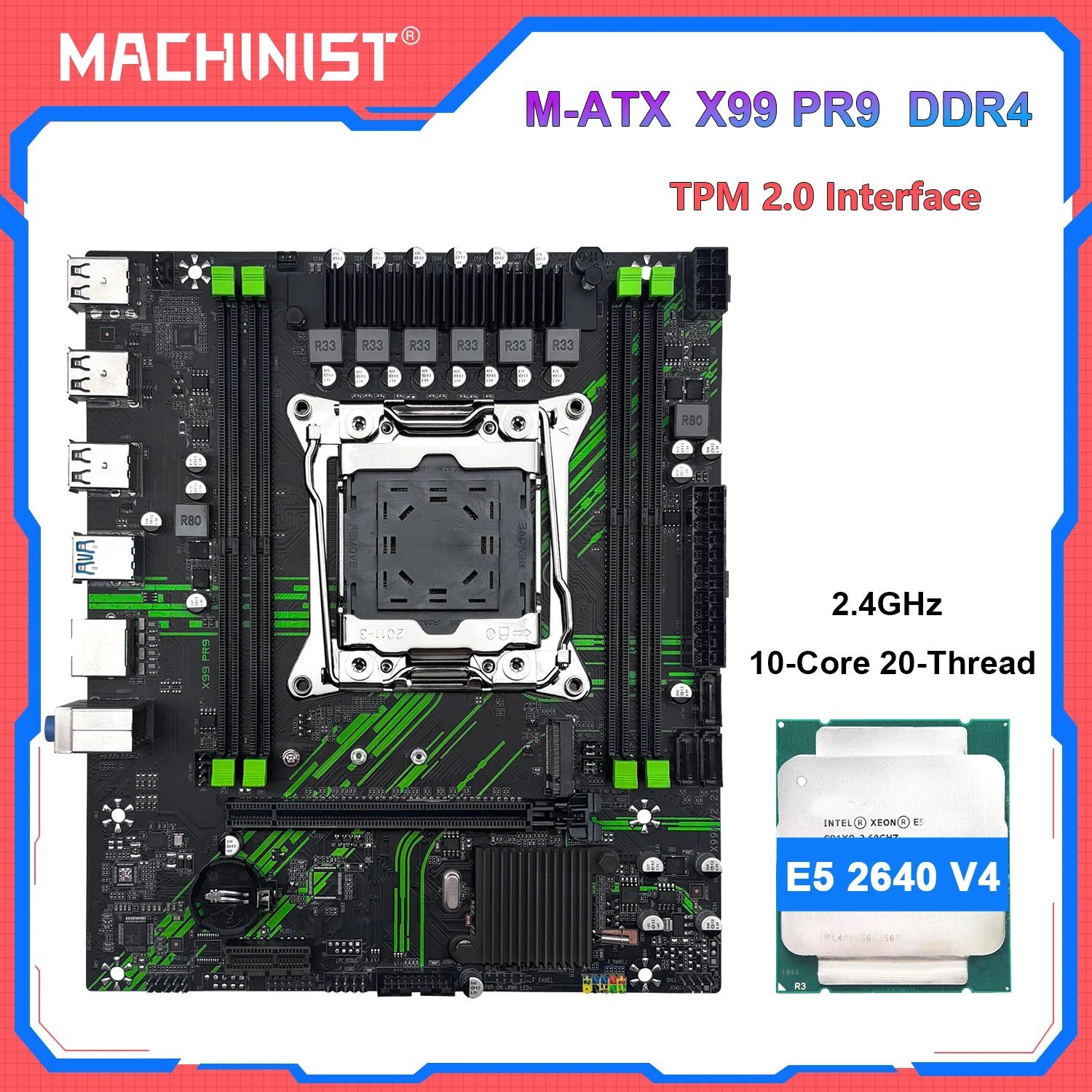 😱 Placa Mãe X99 MACHINIST PR9