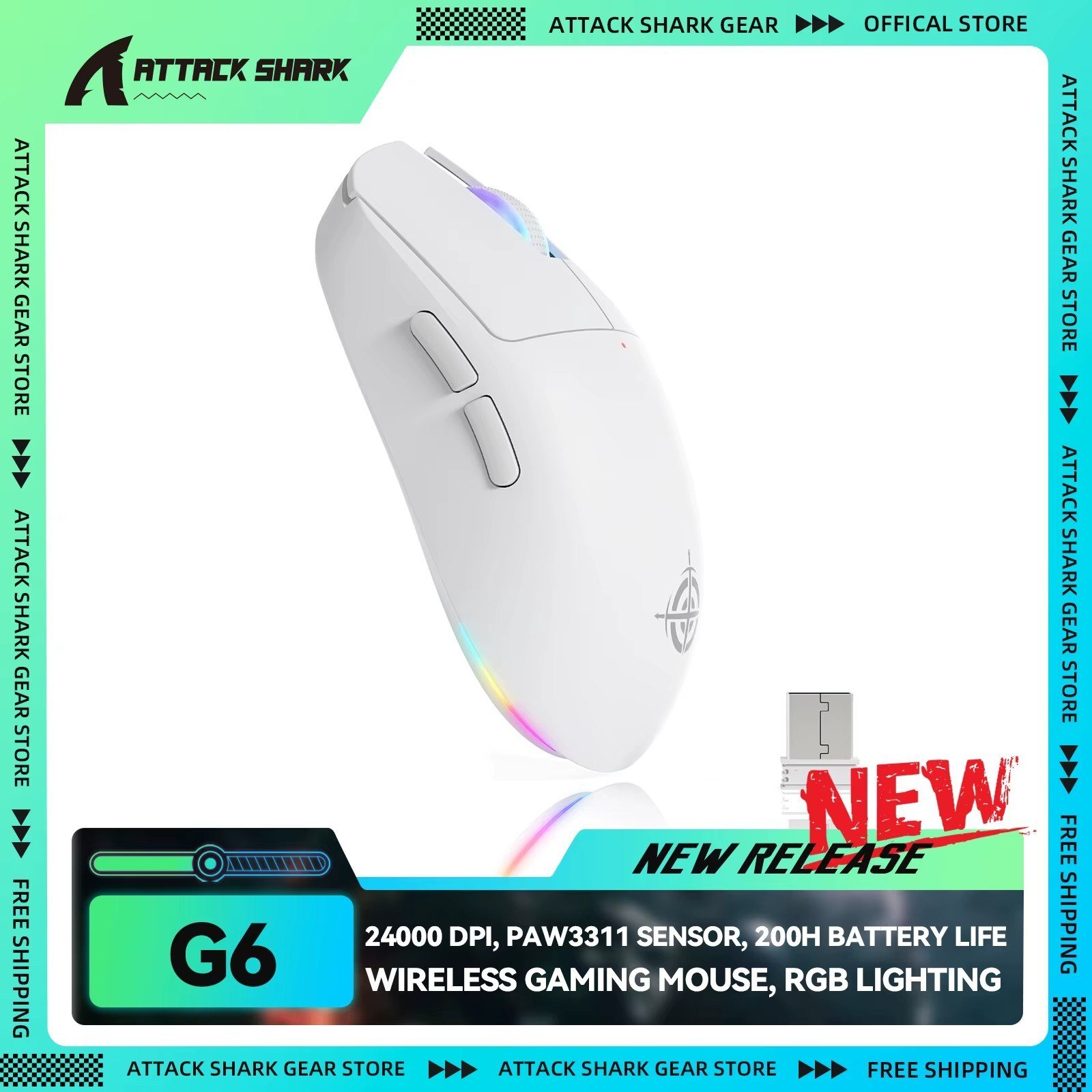 😱 Mouse ATTACK SHARK x MAGIC-REFINER G6