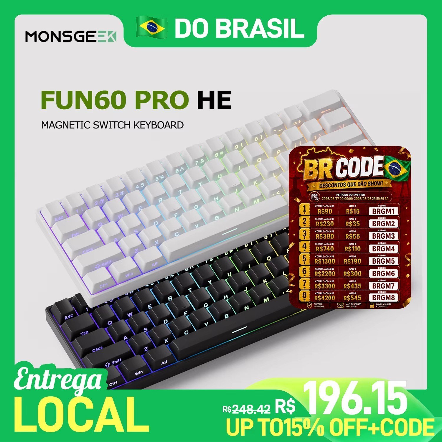 😱 Teclado Magnético Akko Fun60 Pro HE
