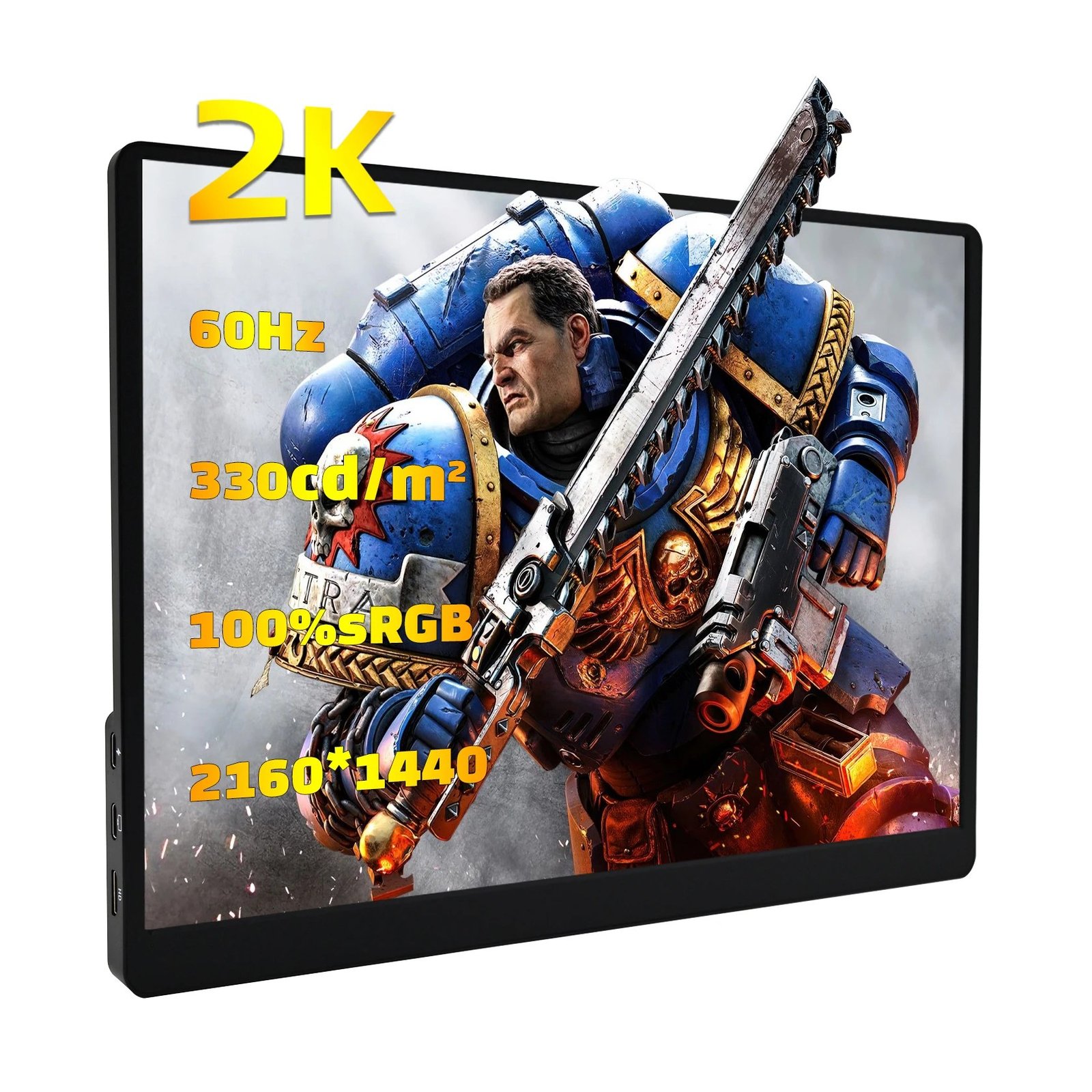 😱 Monitor Portátil Zsus 2K de 14 Polegadas (2160×1440) 60Hz Para Laptop, XBox, PS4/5, Switch, Caixa de TV, Celular e PC