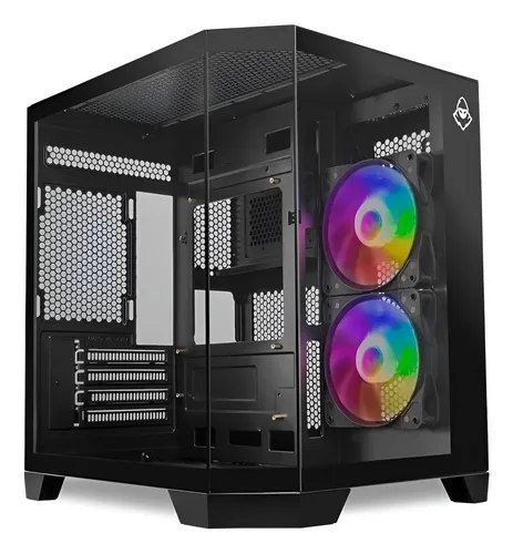 😱 Gabinete Gamer Mancer Cv700b Minitower Lateral/vidro C/2fans