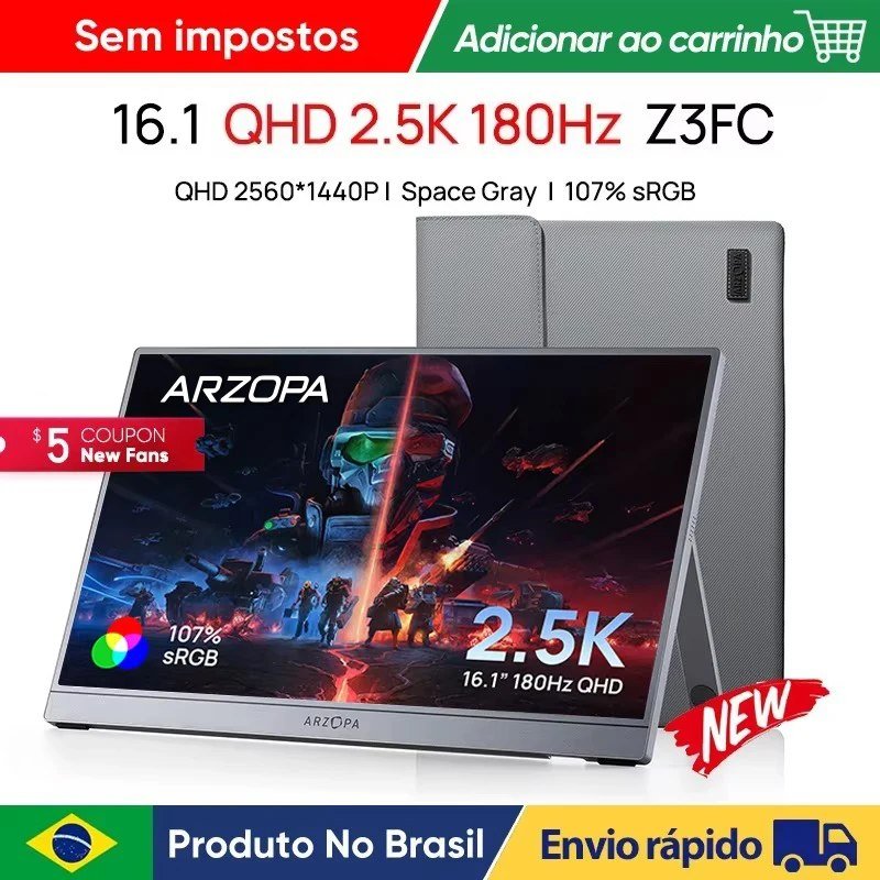 😱 Monitor Portátil Arzopa 16.1' 2.5K