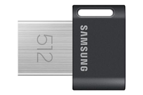 😱 Samsung Pendrive USB 3.2 FIT Plus, 512 GB USB padrão tipo-A, velocidades de até 400 MB/s / 110 MB/s, cartão de memória de armazenamento portátil, pen drive durável compatível com U
