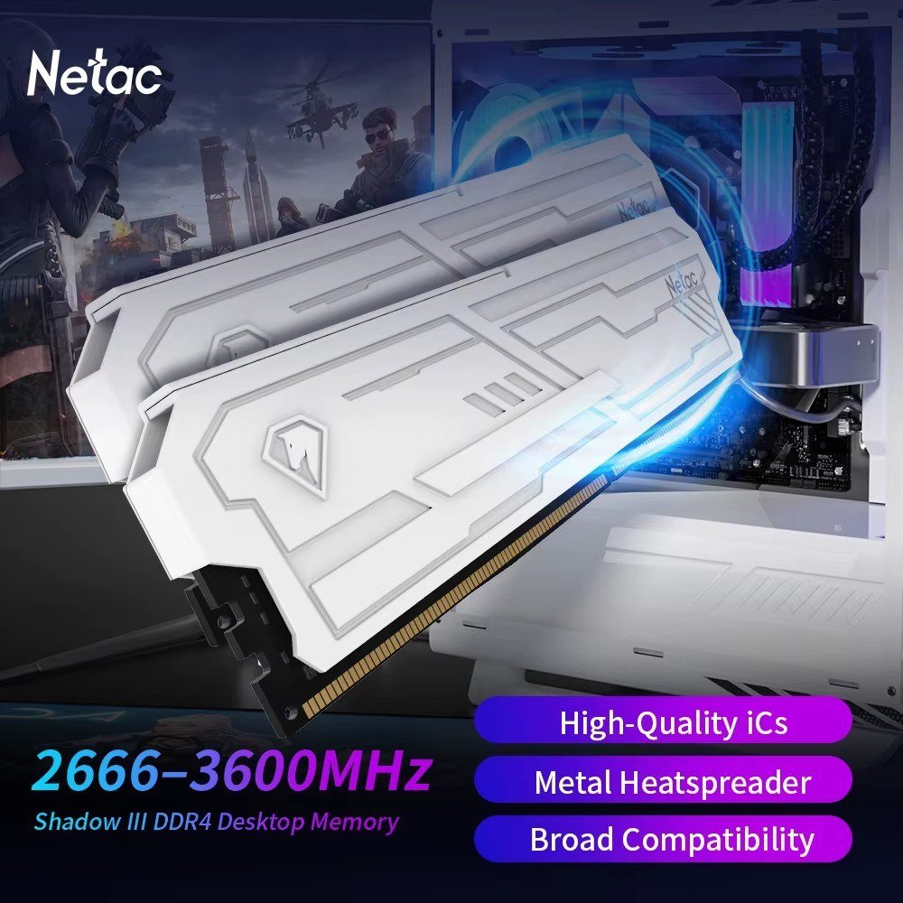 😱 Kit 16GB (2x8) 3200Mhz Netac Shadow