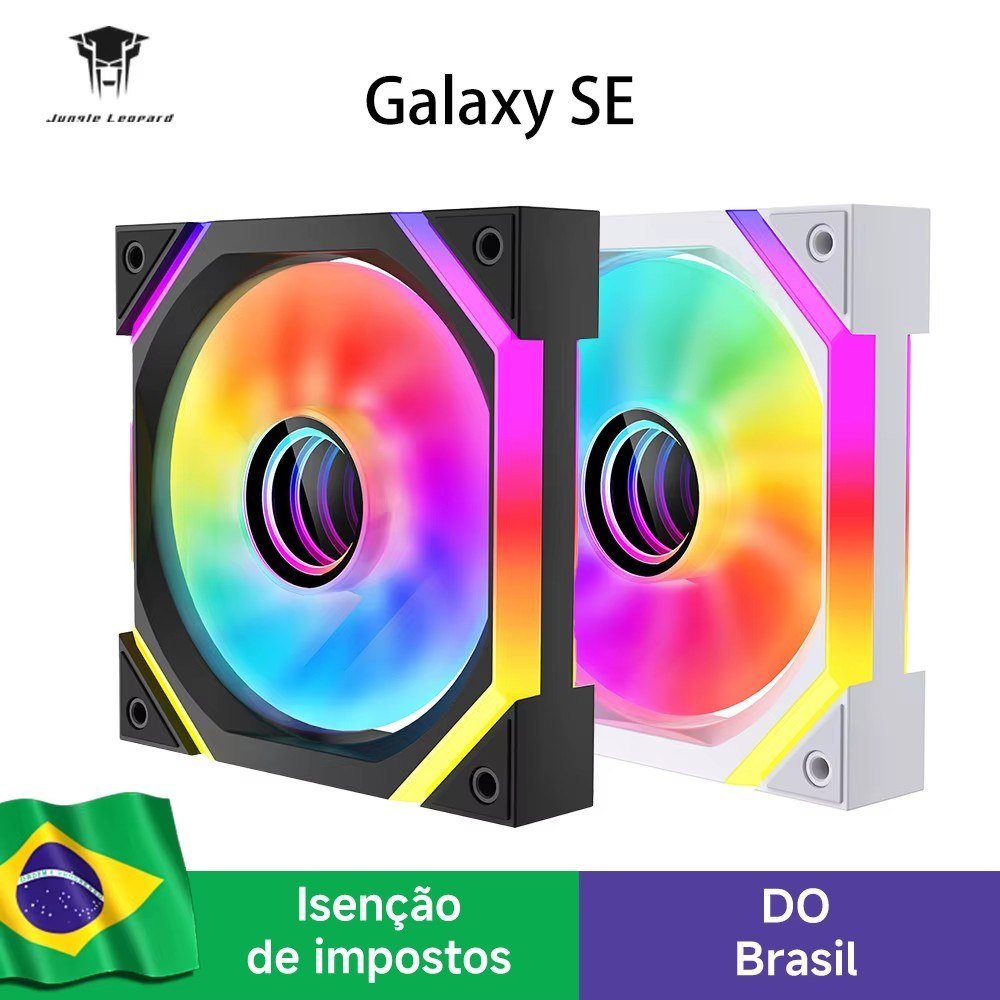 😱 4x Ventoinha Jungle Leopard Galaxy SE 120mm ARGB 800-1850RPM