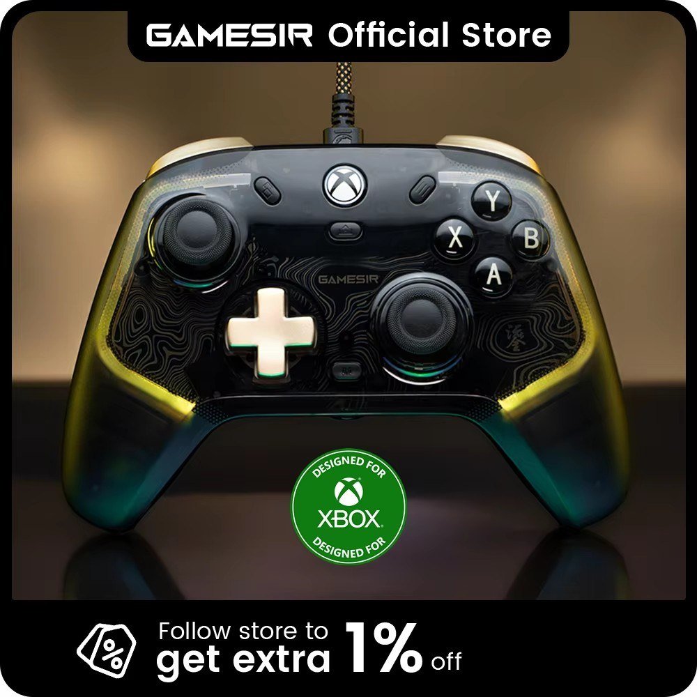 😱 Controle Com fio GameSir Kaleid Flux Hall Effect, Para PC, Xbox Series X, Xbox Series S, Xbox One