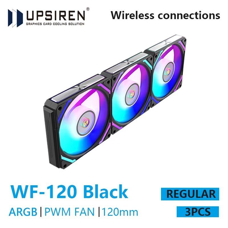 😱 UPSIREN WF-120 ARGB PWM 3 PCS Chassi fan