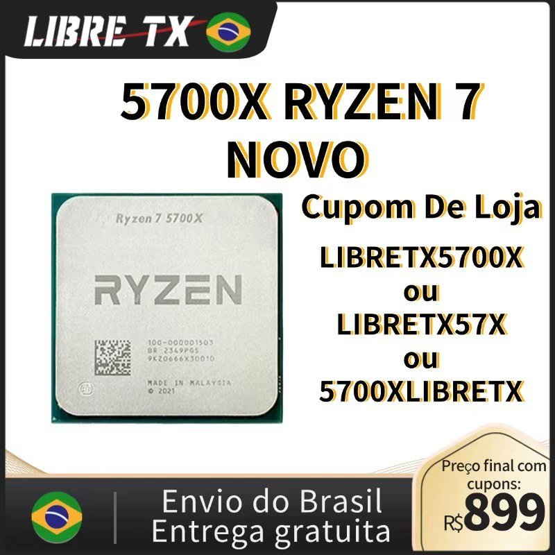 😱 Processador AMD Ryzen 7 5700x NOVO