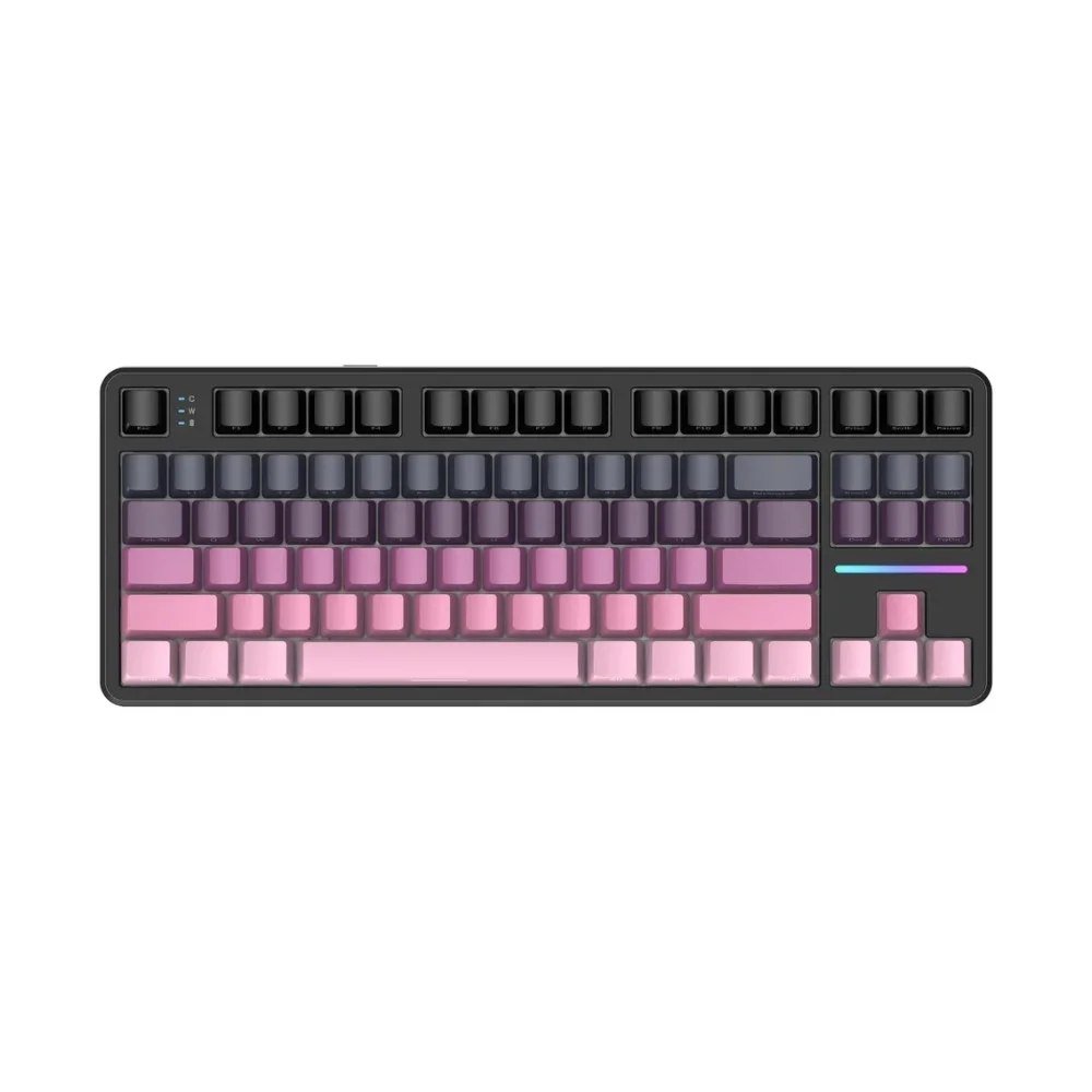 😱 Teclado Sem Fio Mecanico Gamer Attack Shark X87 Rgb Tri Mode Wireless Bluetooth Usb C Blackberry X87