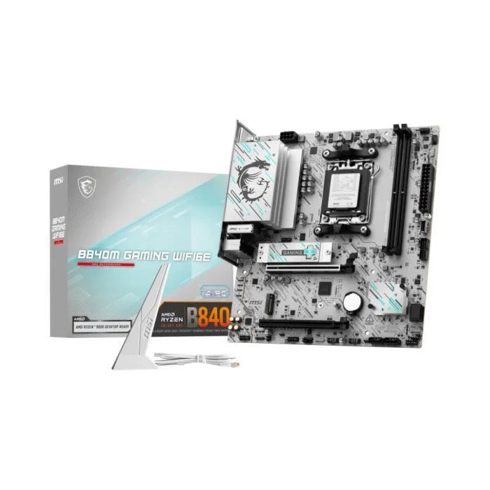 😱 Placa Mãe MSI B840m Gaming WiFi 6e AM5 DDR5 mATX Ryzen M.2 NVME HDMI DP Gamer