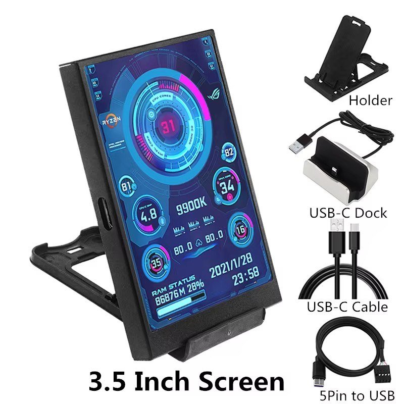 😱 Tela Secundária Monitoramento Ips 3.5"