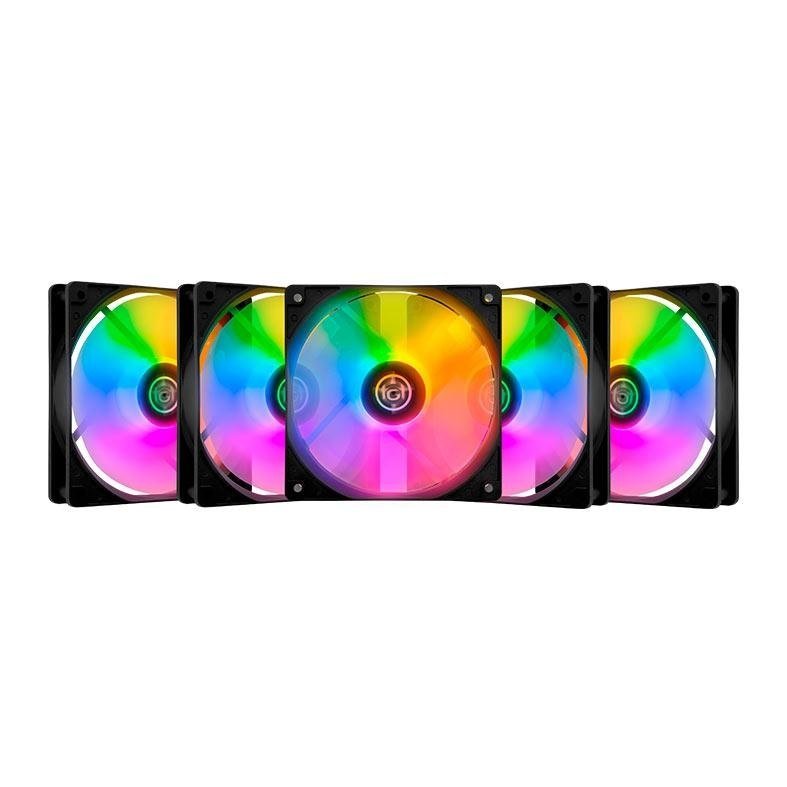 😱 Kit Ventoinhas TGT Striker, Rainbow, 5x120mm, TGT-STK5-BLRBW