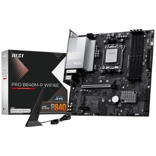 😱 Placa Mãe MSI PRO B840M-P WiFi6E, Chipset B840, AMD AM5, mATX, DDR5