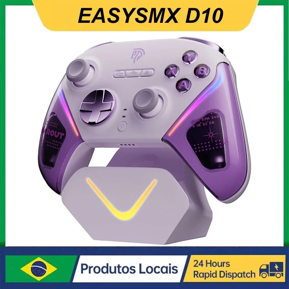 😱 Controle EasySMX D10 – Tmr Sticks, Trigger Lock, Rgb, Multi-Platform Support
