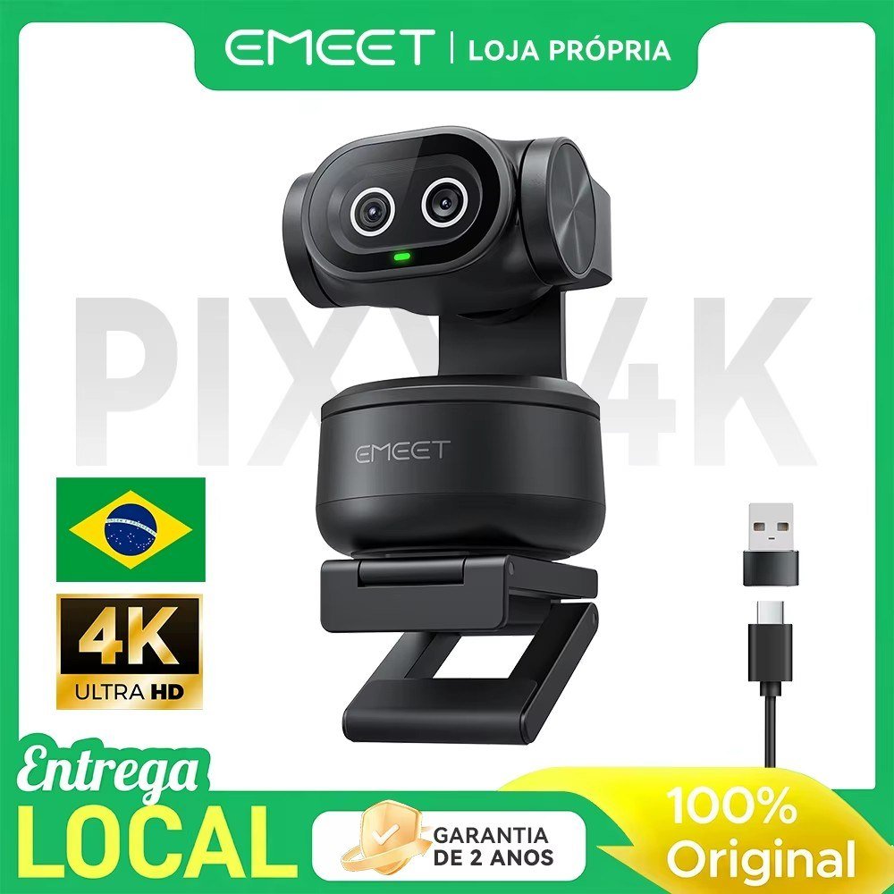 😱 EMEET PIXY Webcam PTZ Dupla - AI Tracking