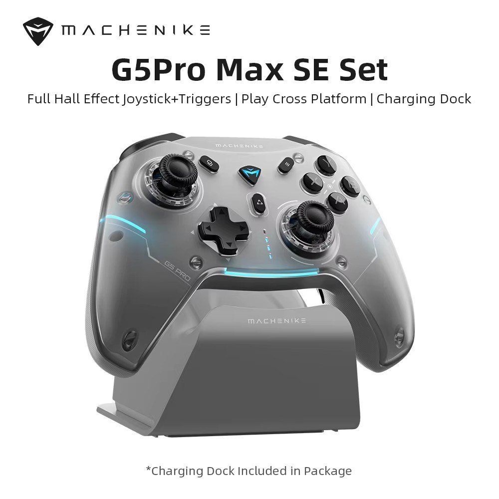😱 Controle de jogos sem fio Machenike G5Pro Max SE com base de carregamento