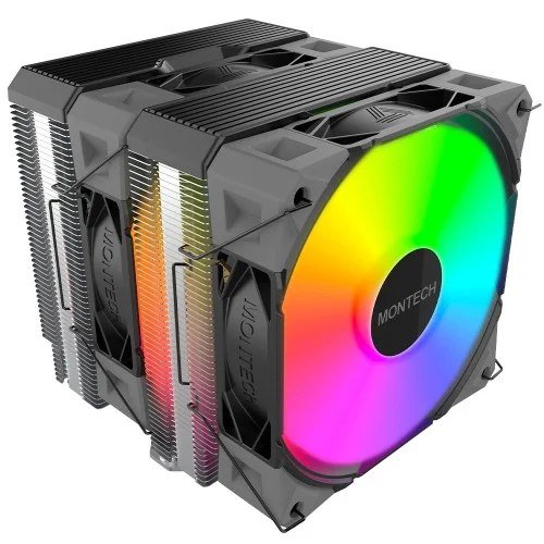 😱 Cooler Para Processador Montech Nx600 Argb 120Mm Intel Amd Pwm Preto