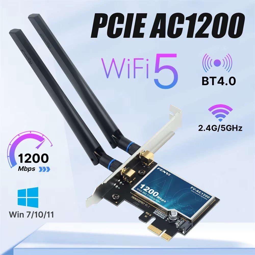 😱 Adaptador Wifi 5 Fenvi PCIe 1200 Mbps