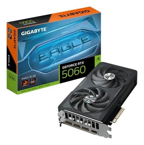 😱 Placa De Vídeo Gigabyte Rtx 5060 Eagle Oc 8gb Gddr7 128bits