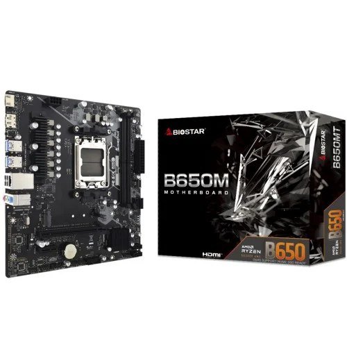 😱 Placa Mãe Biostar B650MT, Chipset B650, AMD AM5, MATX, DDR5