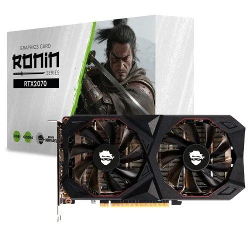 😱 Placa De Video Gamer Ninja Nvidia Geforce Rtx 2070 Ronin 8GB Gddr6 Ray Tracing Gn Pv Nvrtx20708D6