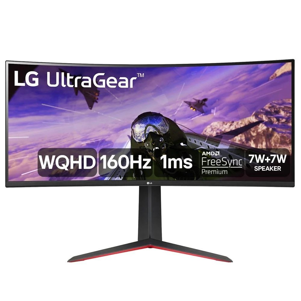 😱 Monitor Gamer Curvo Lg Ultragear 34 2K Wqhd Ultrawide 160Hz 1Ms Freesync Premium Hdr10 Som Integrado 34Gp63A B
