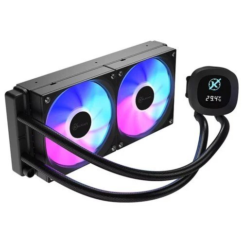 😱 Water Cooler Kalkan Aura Digital 240 Argb 240Mm Com Display Intel Amd Preto Klk00100