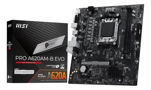 😱 Placa Mãe Msi Pro A620m-b Evo Amd Am5 Matx Ddr5