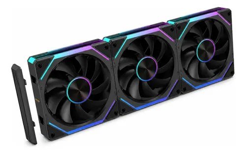😱 Kit Fan Magnético 3 Em 1 Obsid Unifan Argb 120mm Linkforge Preto