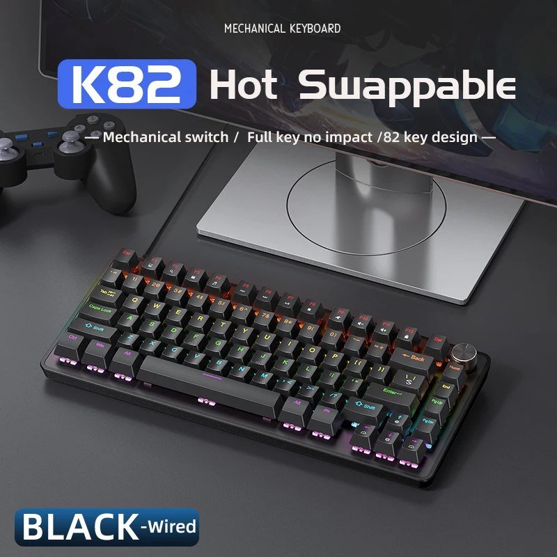 😱 Teclado Mecânico Apayado K82 75% Hot Swap