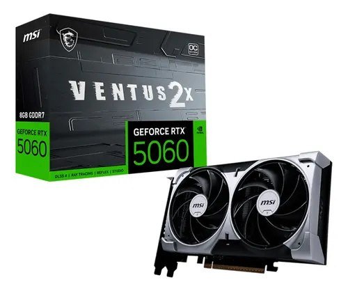 😱 Placa De Vídeo Msi Geforce Rtx 5060 8gb Ventus 2x Oc Edition
