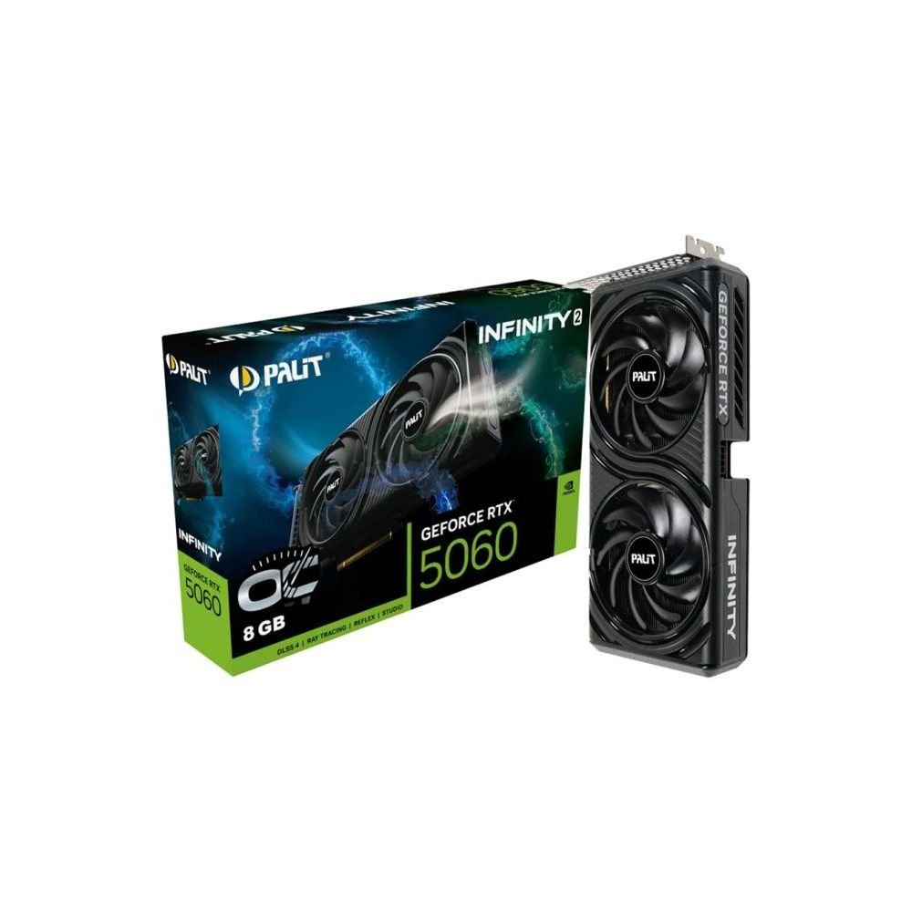 😱 Placa de Vídeo Nvidia Geforce Palit Rtx5060 8Gb Infinity 2 Oc Gddr7