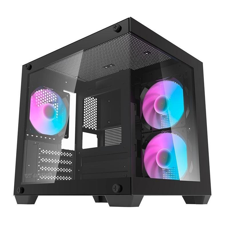 😱 Gabinete Gamer Aquário Aigo Darkflash Korgan K275m Rainbow Mid-Tower, 3 Fans