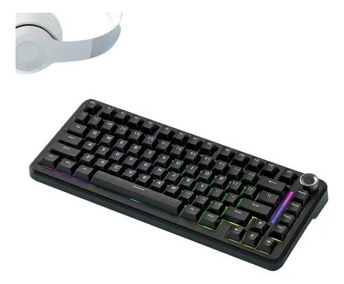 😱 Teclado Mecânico F75 Sem Fio 75% Rgb