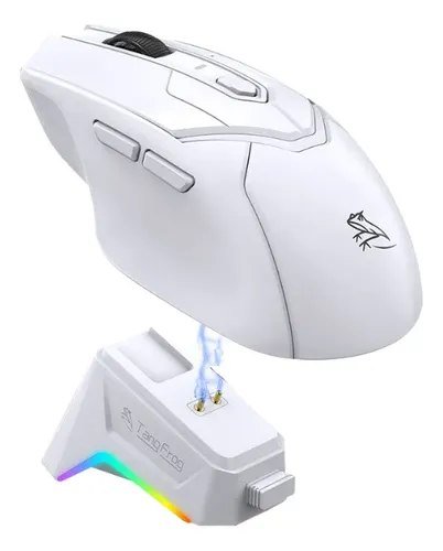 😱 2x Mouse Gamer Sem Fio T8 1000 Hz White