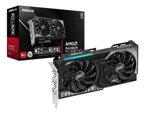 😱 Asrock RX 9060 XT Placa De Vídeo Radeon 16GB Gddr6