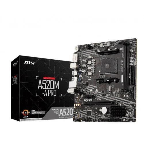 😱 Placa Mae Msi A520M A Pro Chipset A520 Amd Am4 Matx Ddr4 911 7C96