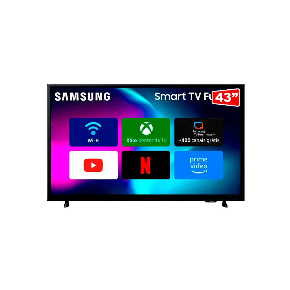 😱 Monitor Smart Tv 43'' Fhd Ls43f6000fgxzd Tizen - Preto Samsung
