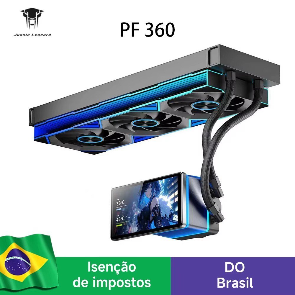 😱 Water Cooler Lcd 5.5" Jungle Leopard Proflow 360Mm