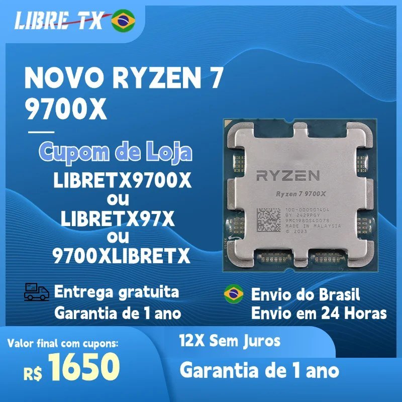 😱 Processador AMD Ryzen 7 9700X Novo