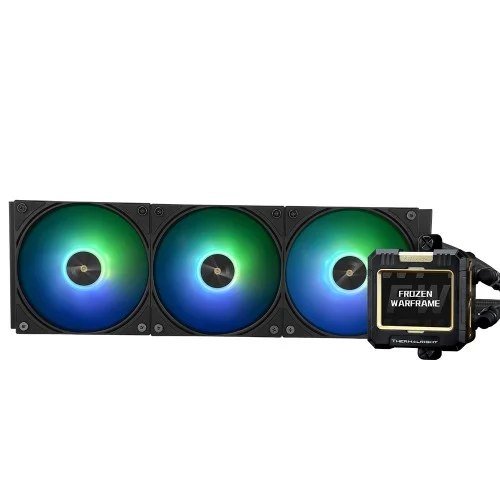 😱 Water Cooler Thermalright Frozen Warframe 360 Black, 360mm, ARGB, Display LCD, Intel/AMD, Preto