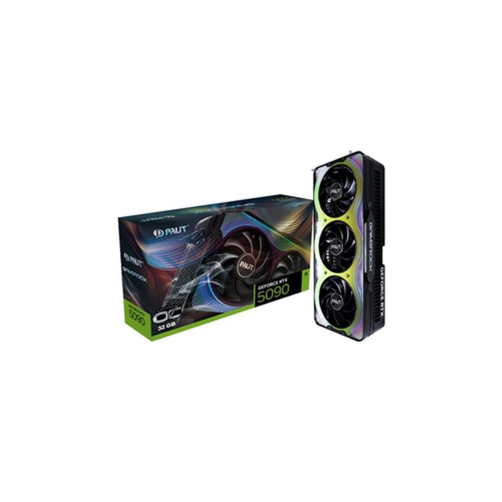 😱 Placa de Video GeForce NVIDIA PALIT RTX5090 32GB GAMEROCK OC GDDR7 NE75090S19R5-GB2020G
