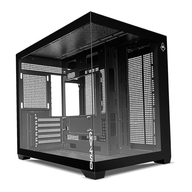 😱 Gabinete Gamer Mancer CV450, Mini-Tower, Lateral de Vidro, Preto, MCR-CV450-BK