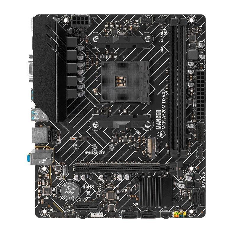 😱 Placa Mae Mancer A520M DX, DDR4, Socket AMD AM4, M-ATX, Chipset AMD A520, MCR-A520M-DXV4