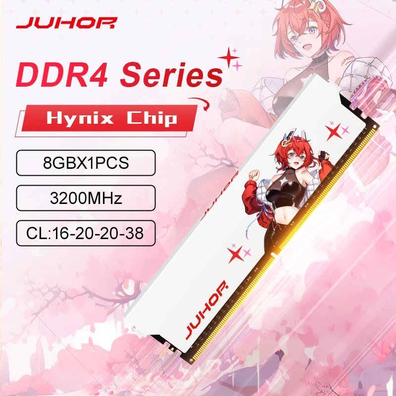 😱 Memória Desktop de Alto Desempenho Juhor DDR4 8GB 3200MHz CL16