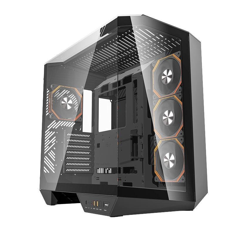 😱 Gabinete Gamer Aigo Darkflash Arcee DY470 ARGB FullTower Lateral de Vidro C/4 Fans Preto DY470-BK-4F