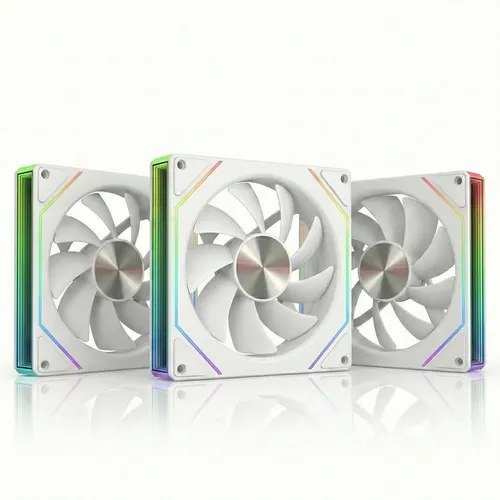 😱 Kit 3 Cooler Fan Argb Prism Pro 6 Reverse 3 Pinos 5v Branco
