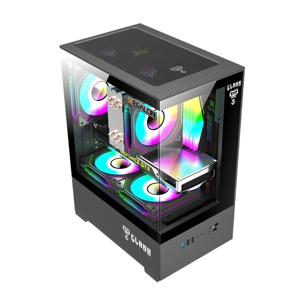 😱 Gabinete Gamer Preto Para Placa Mãe Micro ITX / ATX Mid Tower