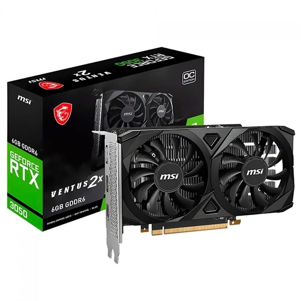 😱 Placa de Vídeo MSI GeForce RTX 3050 Ventus 2X OC, 6GB, GDDR6, 96 bits, 912-V812